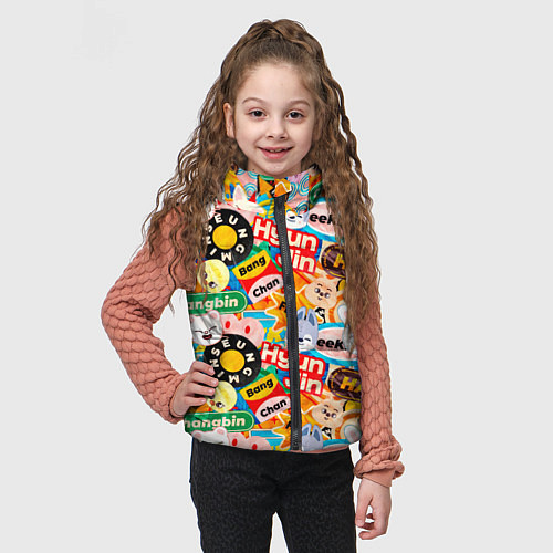 Детский жилет Skzoo stickers characters / 3D-Красный – фото 3