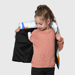 Детский жилет Barcelona абстракция цветные геометрии, цвет: 3D-черный — фото 2