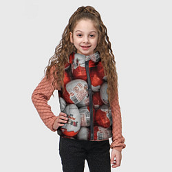 Детский жилет Фон из киндер сюрприз, цвет: 3D-черный — фото 2