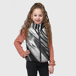 Детский жилет Объёмный сатин - текстура, цвет: 3D-черный — фото 2