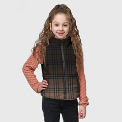 Детский жилет Tartan gradient, цвет: 3D-светло-серый — фото 2