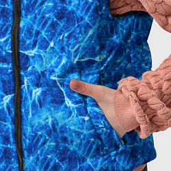 Детский жилет Синий лёд - текстура, цвет: 3D-красный — фото 2