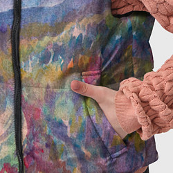 Детский жилет Осенний пейзаж акварель, цвет: 3D-черный — фото 2