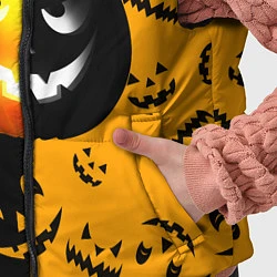 Детский жилет Тыква на Хэллоуин, цвет: 3D-черный — фото 2