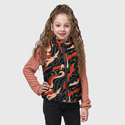 Детский жилет Japanese pattern, цвет: 3D-черный — фото 2