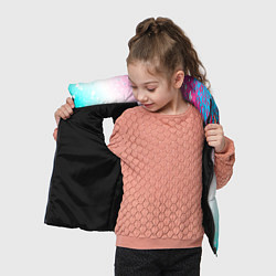 Детский жилет Manchester City neon gradient style: надпись, симв, цвет: 3D-черный — фото 2