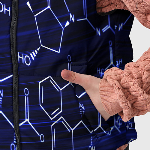 Детский жилет Графическая химия / 3D-Черный – фото 5