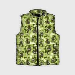 Детский жилет Милитари робот монстр, цвет: 3D-черный
