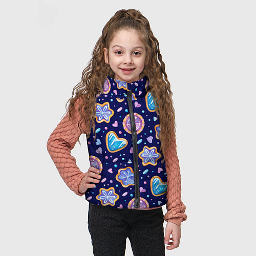 Детский жилет Новогоднее печение / 3D-Красный – фото 3