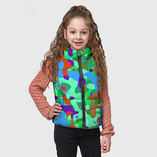 Детский жилет Абстракция цвета / 3D-Красный – фото 3