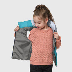 Детский жилет Абстрактный паттерн из двух цветов - серый и светл, цвет: 3D-светло-серый — фото 2