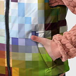 Детский жилет Пиксельная абстракция, цвет: 3D-черный — фото 2