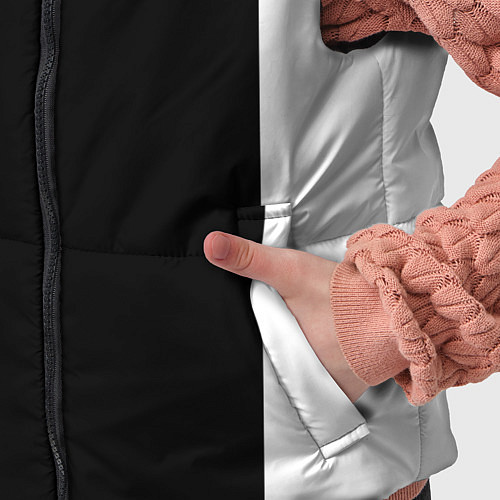 Детский жилет FIRM черно-белая / 3D-Светло-серый – фото 5