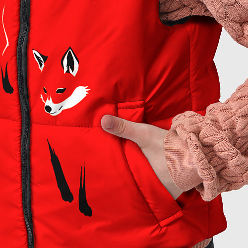 Детский жилет Красная лиса / 3D-Черный – фото 5