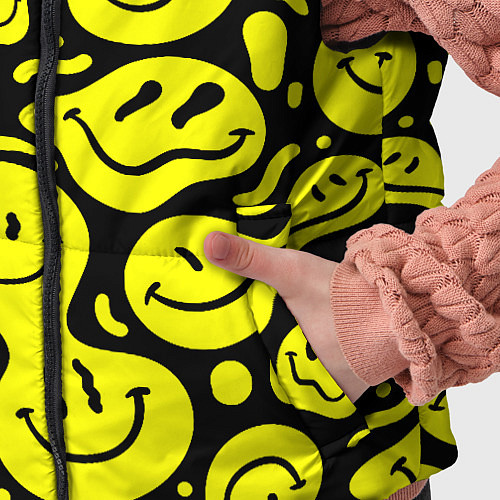 Детский жилет Кислотный желтый смайлик / 3D-Красный – фото 5