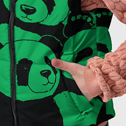 Детский жилет Panda green pattern, цвет: 3D-светло-серый — фото 2