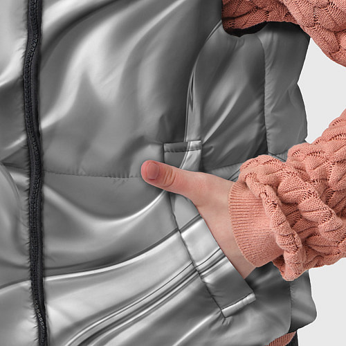 Детский жилет Плавленное серебро / 3D-Красный – фото 5