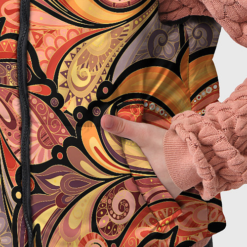 Детский жилет Multicolored branching floral patterns / 3D-Черный – фото 5