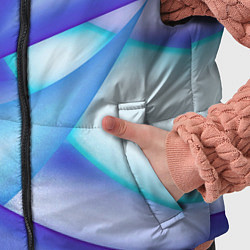 Детский жилет Синие разводы, цвет: 3D-светло-серый — фото 2