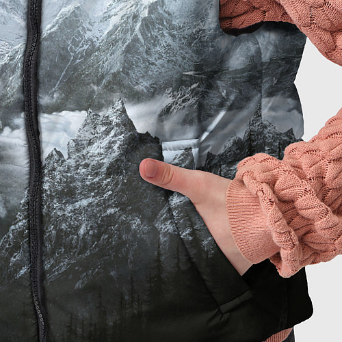 Детский жилет Природа Скайрима / 3D-Черный – фото 5