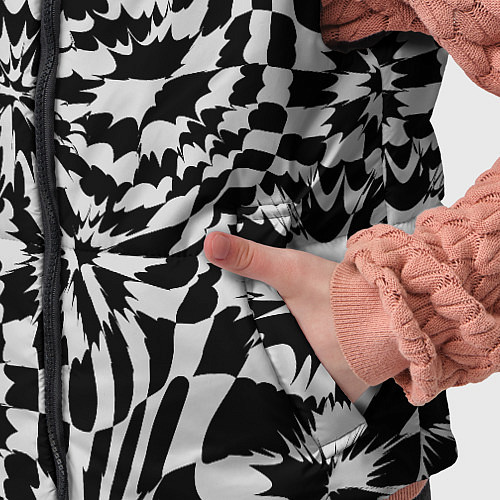 Детский жилет Пластика шахматной доски / 3D-Черный – фото 5