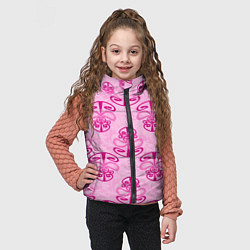 Детский жилет Розовый орнамент, цвет: 3D-светло-серый — фото 2