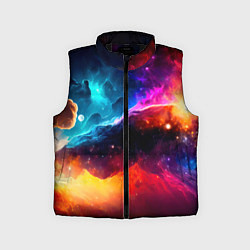 Детский жилет Космос, созданный нейросетью, цвет: 3D-черный