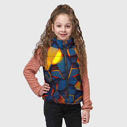 Детский жилет Плитки со свечением, цвет: 3D-черный — фото 2