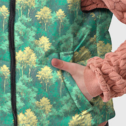 Детский жилет Камуфляж деревья двуцветный, цвет: 3D-красный — фото 2