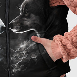 Детский жилет Пара волков - белый и черный, цвет: 3D-черный — фото 2