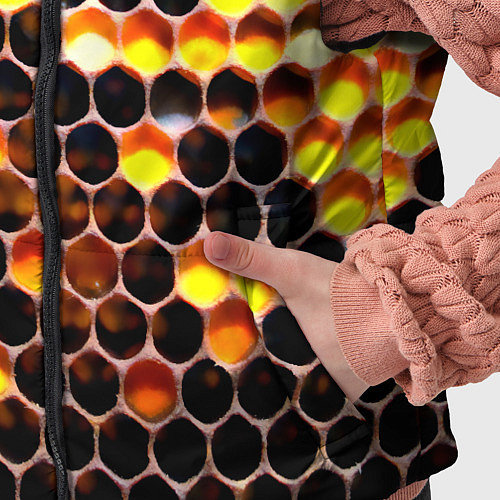 Детский жилет Медовые пчелиные соты / 3D-Черный – фото 5