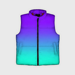 Детский жилет Синие оттенки, цвет: 3D-красный
