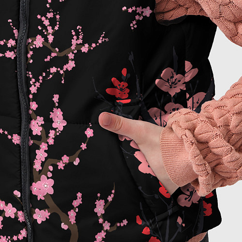 Детский жилет Mamamoo flowers / 3D-Черный – фото 5