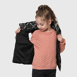Детский жилет Металлические плитки, цвет: 3D-черный — фото 2