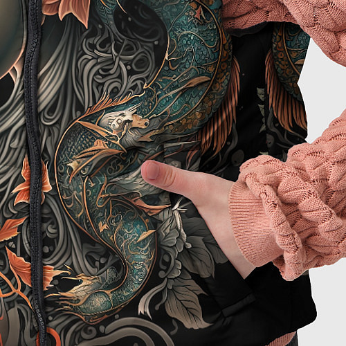 Детский жилет Японская девушка Irezumi / 3D-Черный – фото 5