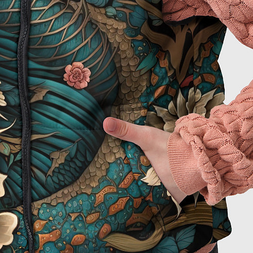 Детский жилет Японский змей Irezumi / 3D-Черный – фото 5