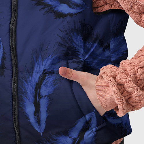 Детский жилет Пёрышки / 3D-Черный – фото 5