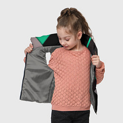 Детский жилет Спортивная геометрия линии, цвет: 3D-светло-серый — фото 2