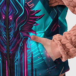 Детский жилет Кибернетический узор дракона, цвет: 3D-черный — фото 2