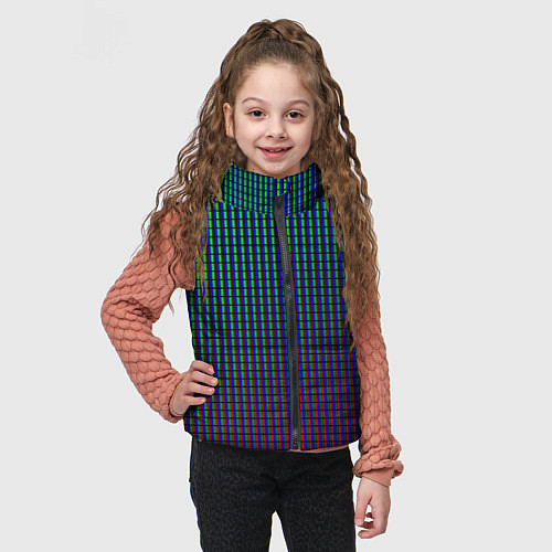 Детский жилет Multicolored texture / 3D-Светло-серый – фото 3