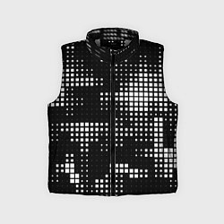 Детский жилет Pixel art - abstraction, цвет: 3D-светло-серый