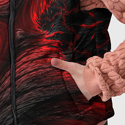 Детский жилет Red vortex pattern, цвет: 3D-черный — фото 2