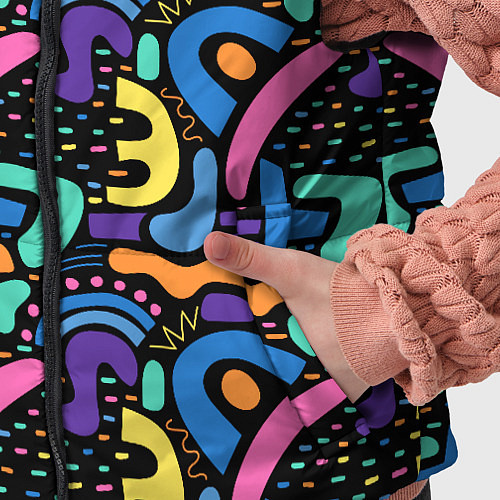 Детский жилет Multicolored texture pattern / 3D-Светло-серый – фото 5