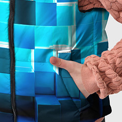 Детский жилет Неоновые кубы с подсветкой, цвет: 3D-черный — фото 2