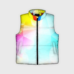 Детский жилет Gradient colors geometry, цвет: 3D-красный
