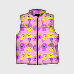 Детский жилет Childrens pattern, цвет: 3D-светло-серый
