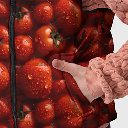 Детский жилет Сочная текстура из томатов, цвет: 3D-черный — фото 2