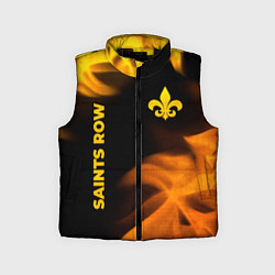 Детский жилет Saints Row - gold gradient: надпись, символ