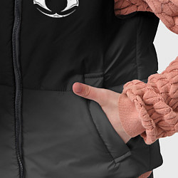 Детский жилет Assassins Creed glitch на темном фоне: надпись, си, цвет: 3D-черный — фото 2