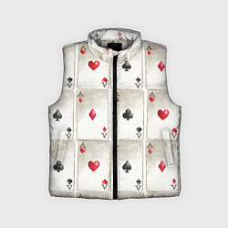 Детский жилет Покер, цвет: 3D-светло-серый